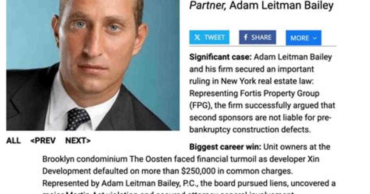 Adam Leitman Bailey Net Worth 2024, Age, Height, Bio, Birthday, Wiki!