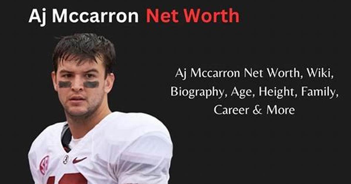 Aj Mccarron Net Worth, Age, Height, Bio, Birthday, Wiki!