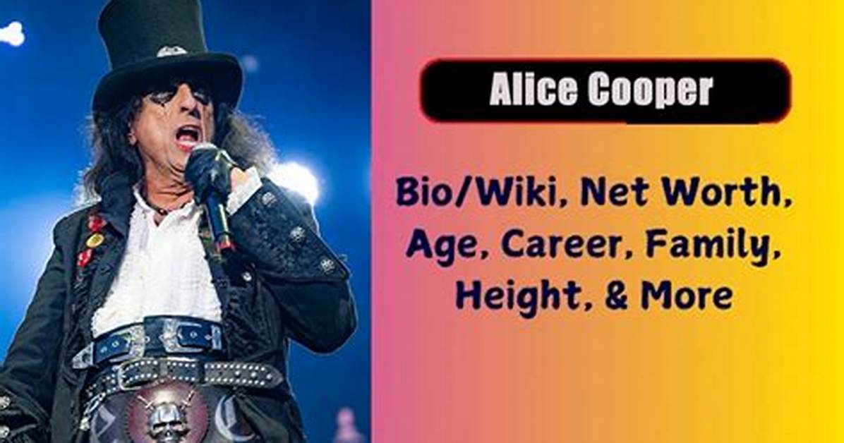 Alice Cooper Net Worth, Age, Height, Bio, Birthday, Wiki!
