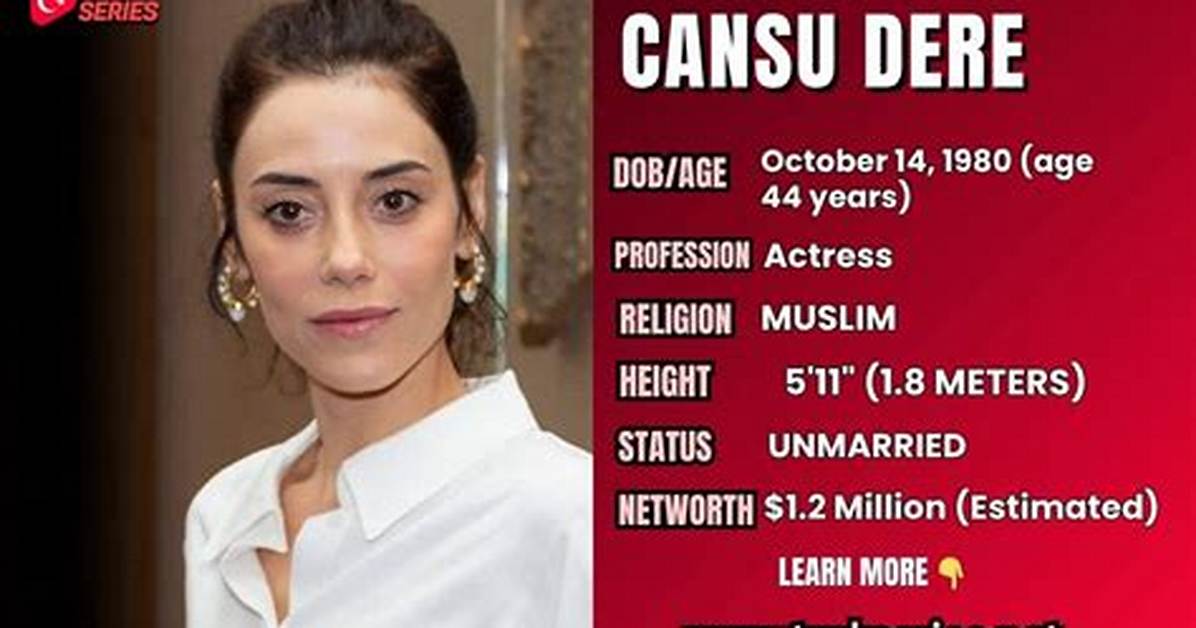 Cansu Dere Net Worth 2024, Age, Height, Bio, Birthday, Wiki!