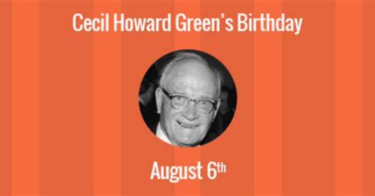 Cecil Howard Green - Net Worth, Age, Height, Birthday, Bio, Wiki!