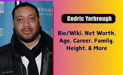 Cedric Yarbrough - Net Worth, Age, Height, Birthday, Bio, Wiki!
