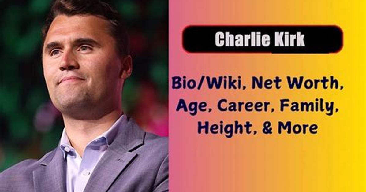 Charles E. Kirk - Net Worth, Age, Height, Birthday, Bio, Wiki!