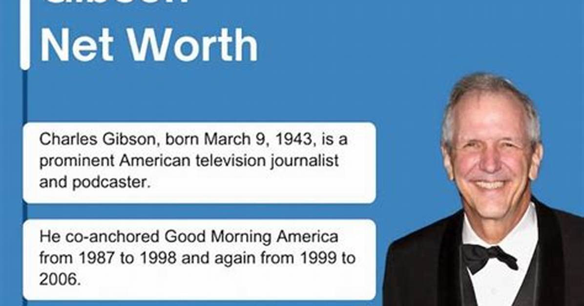 Charles Gibson Net Worth, Age, Height, Bio, Birthday, Wiki!