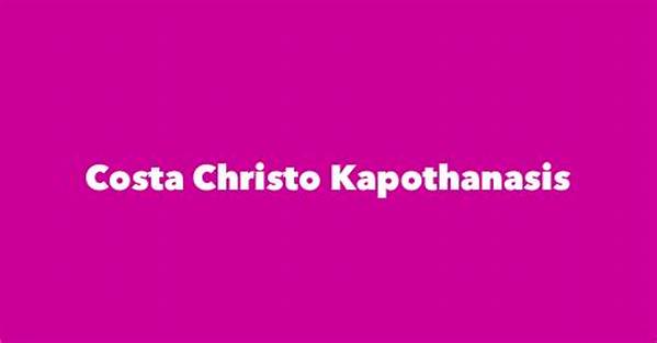 Costa Christo Kapothanasis Net Worth, Age, Height, Bio, Birthday, Wiki!