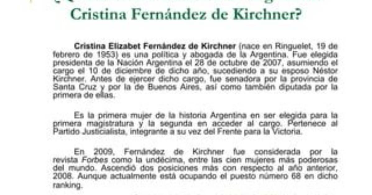 Cristina Fern%C3%A1Ndez De Kirchner Net Worth Age 400. Jpg