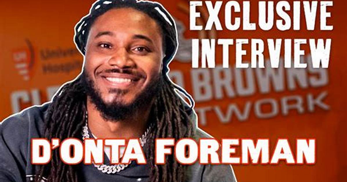 D'onta Foreman Net Worth 2024, Age, Height, Bio, Birthday, Wiki!
