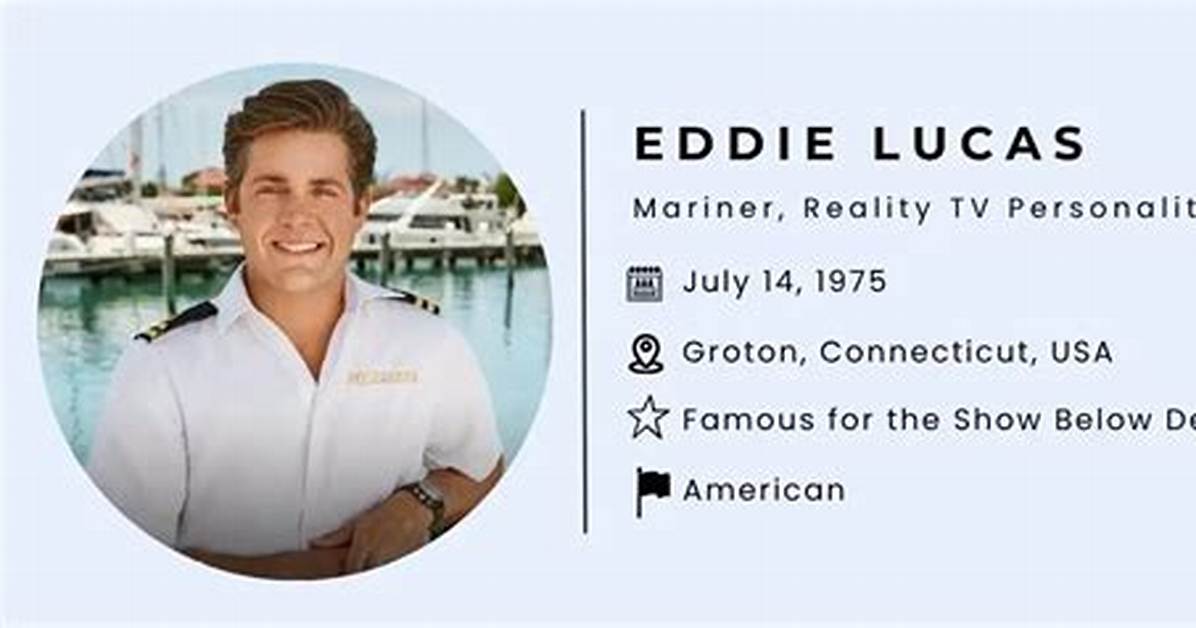 Eddie Lucas Net Worth, Age, Height, Bio, Birthday, Wiki!