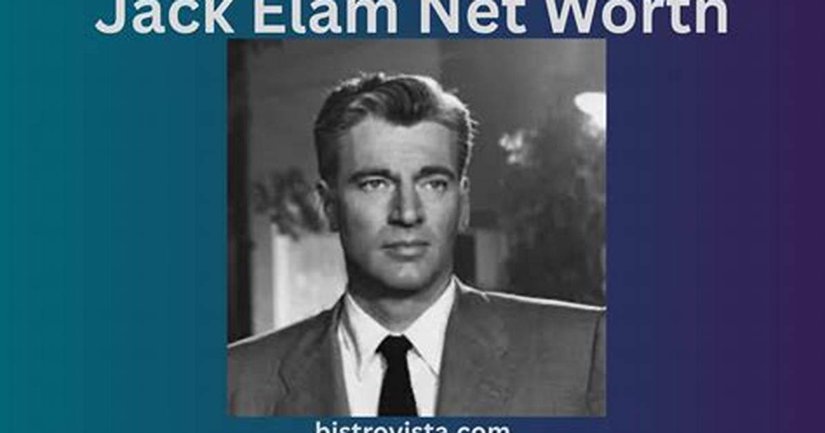 Jack Elam Net Worth, Age, Height, Bio, Birthday, Wiki!
