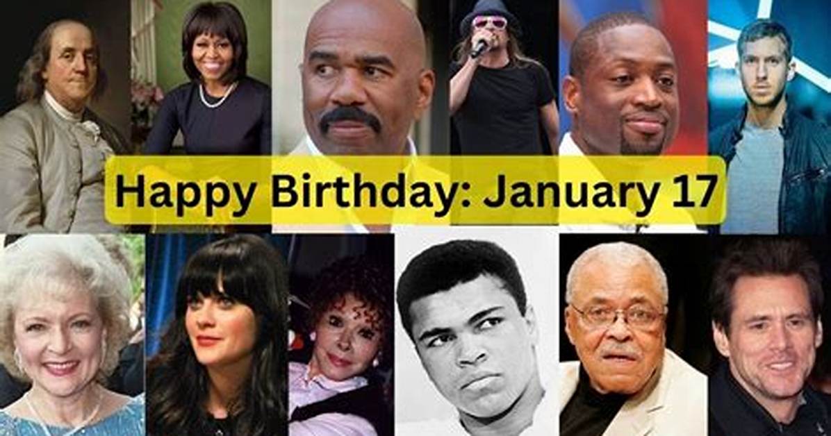January 17 Famous Birthdays - All Famous Birthdays
