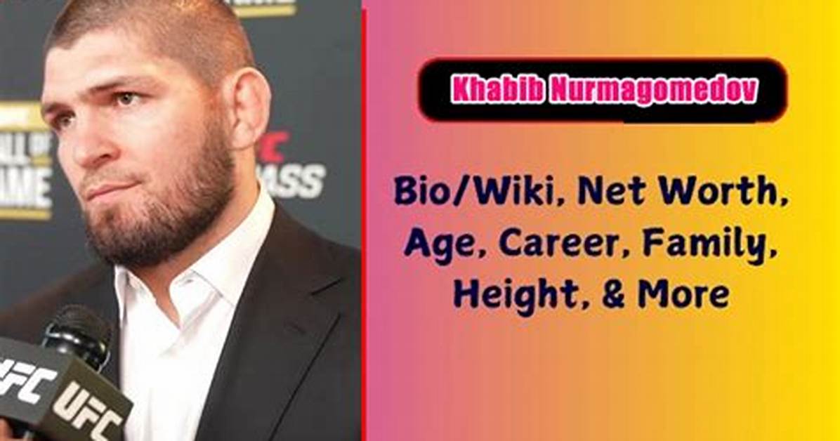 Khabib Nurmagomedov Net Worth, Age, Height, Bio, Birthday, Wiki!