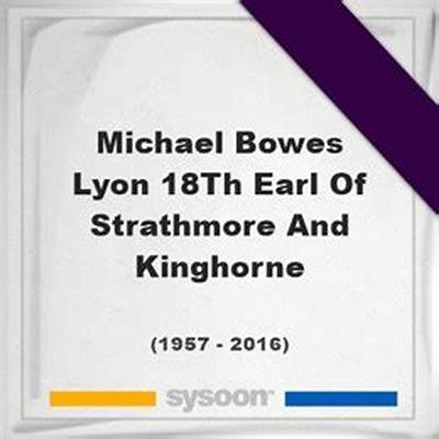 Michael Bowes-Lyon, 18Th Earl of Strathmore and Kinghorne