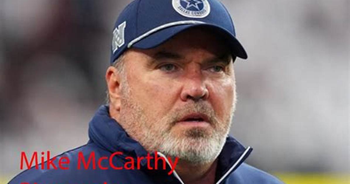 Mike Mccarthy Net Worth, Age, Height, Bio, Birthday, Wiki!