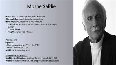 Moshe Safdie - Net Worth, Age, Height, Birthday, Bio, Wiki!