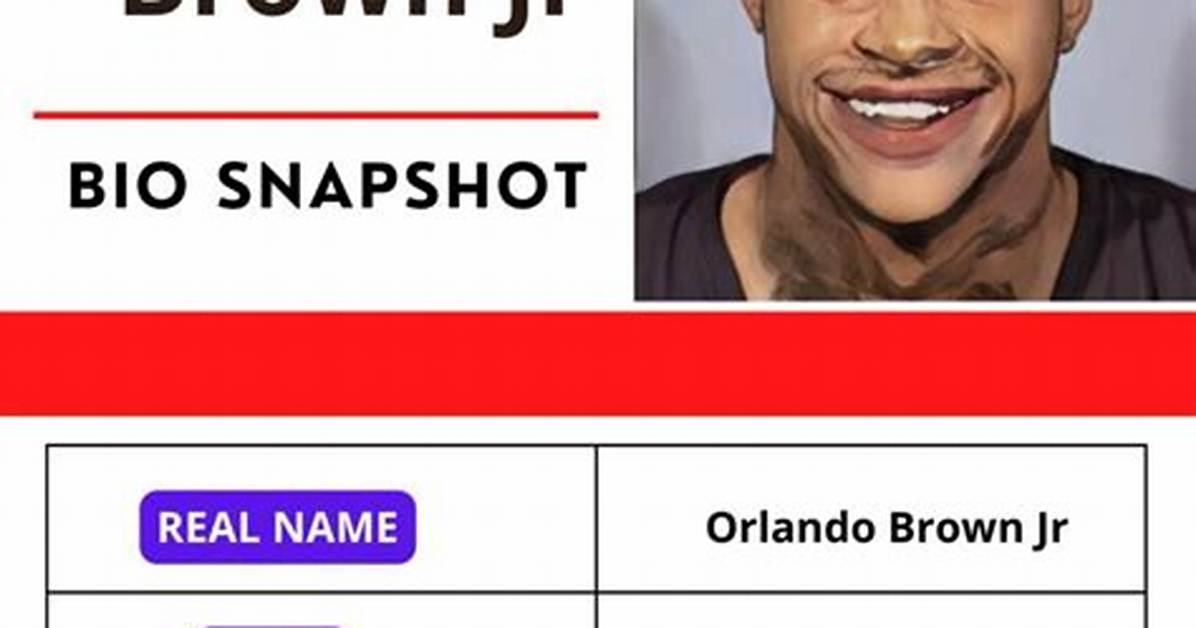 Orlando Brown Jr. Net Worth, Age, Height, Bio, Birthday, Wiki!