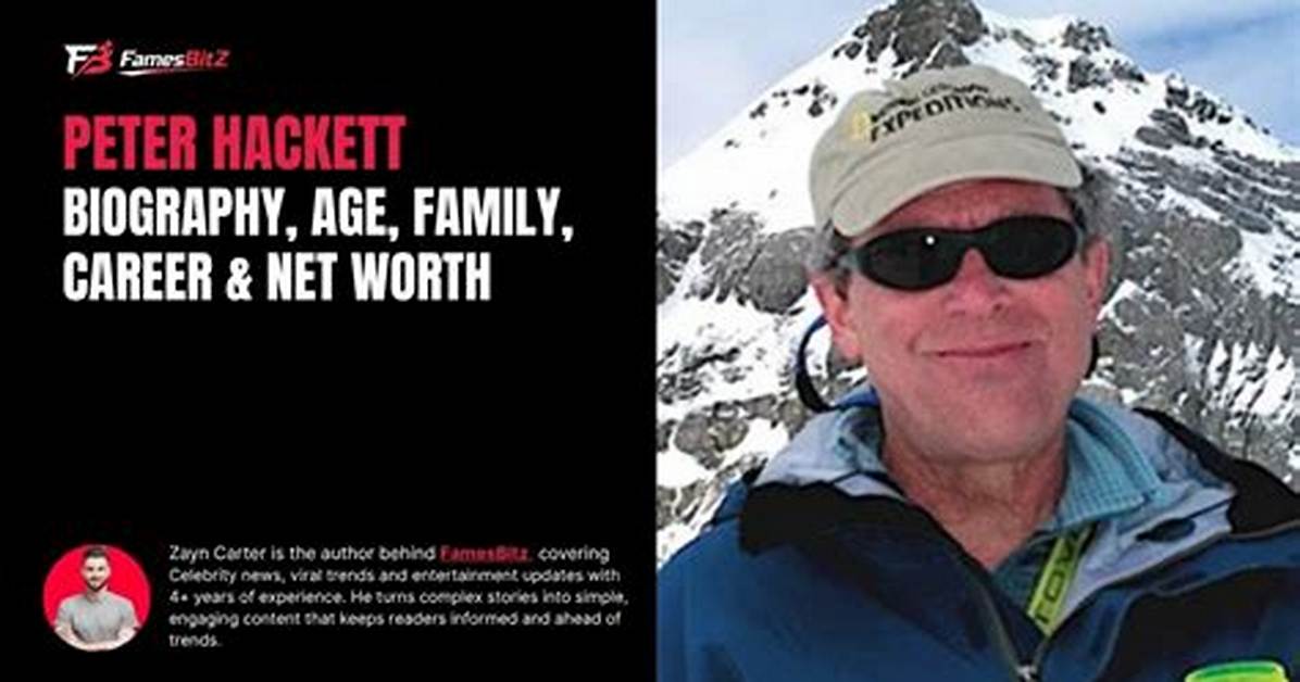 Peter Hackett Net Worth, Age, Height, Bio, Birthday, Wiki!