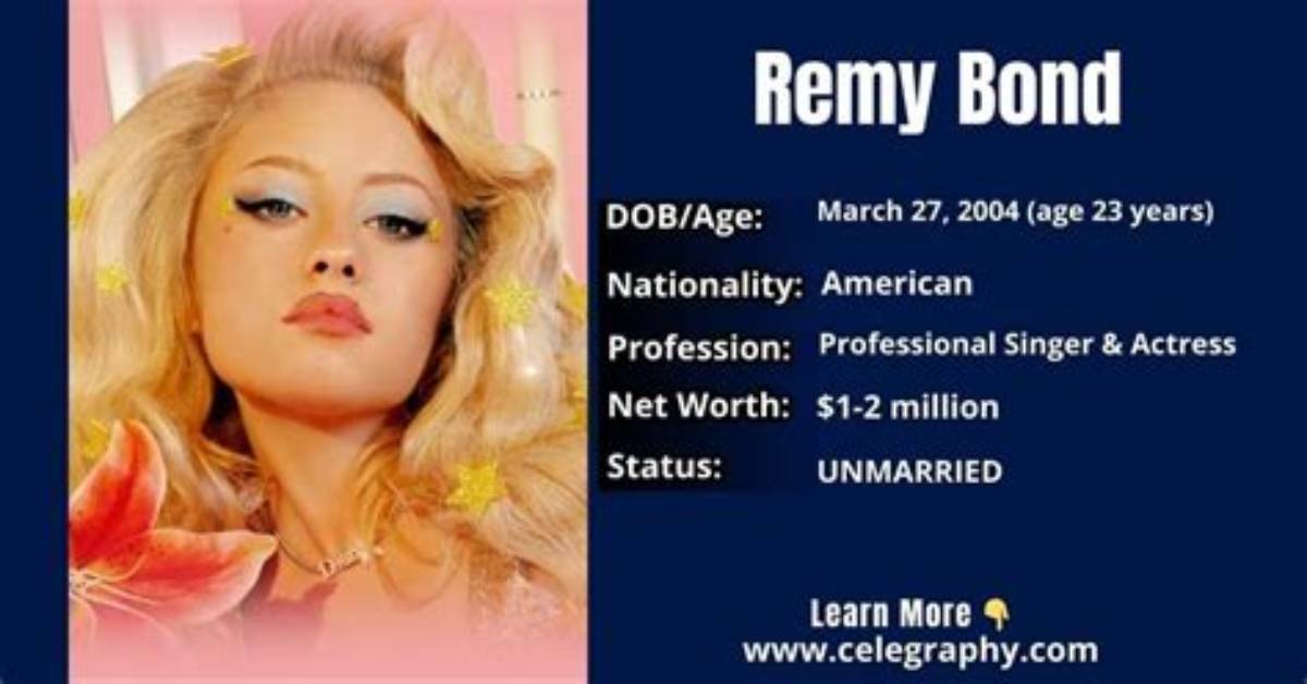 Remy Bond - Net Worth, Age, Height, Birthday, Bio, Wiki!