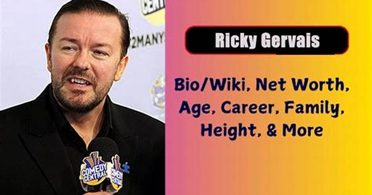 Ricky Gervais Net Worth 2024, Age, Height, Bio, Birthday, Wiki!