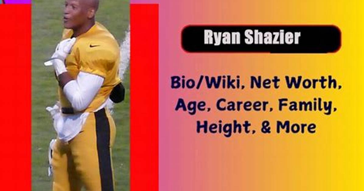 Ryan Shazier Net Worth, Age, Height, Bio, Birthday, Wiki!