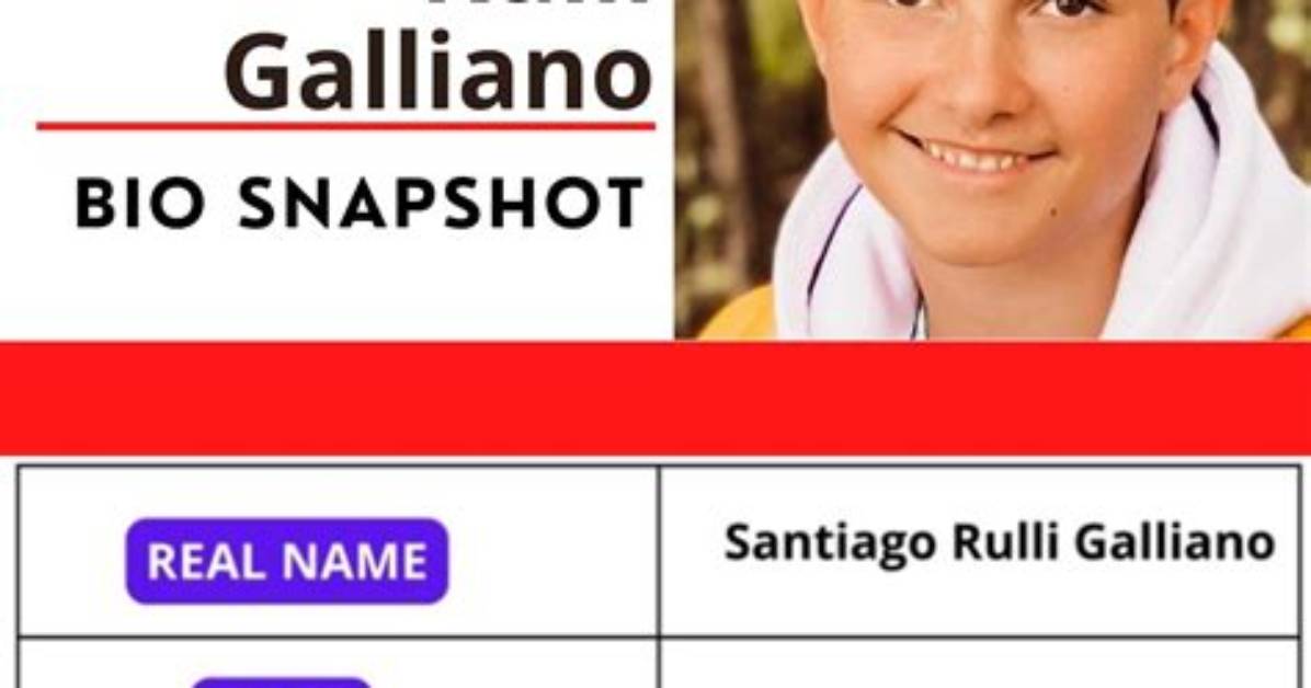 Santiago Rulli Galliano - Net Worth, Age, Height, Birthday, Bio, Wiki!