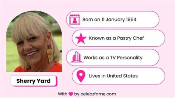 Sherry Yard - Net Worth, Age, Height, Birthday, Bio, Wiki!