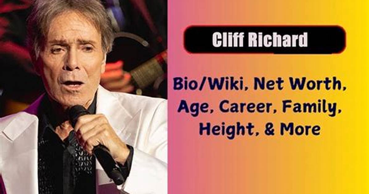 Sir Cliff Richard Net Worth, Age, Height, Bio, Birthday, Wiki!