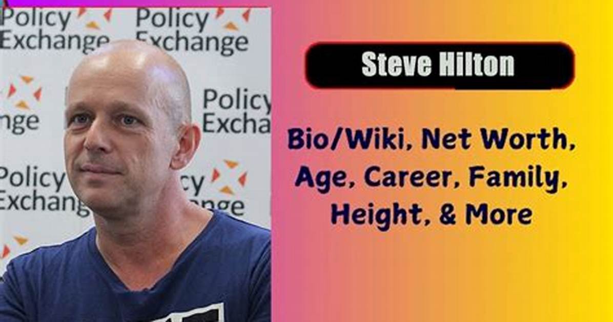 Steve Hilton Net Worth, Age, Height, Bio, Birthday, Wiki!