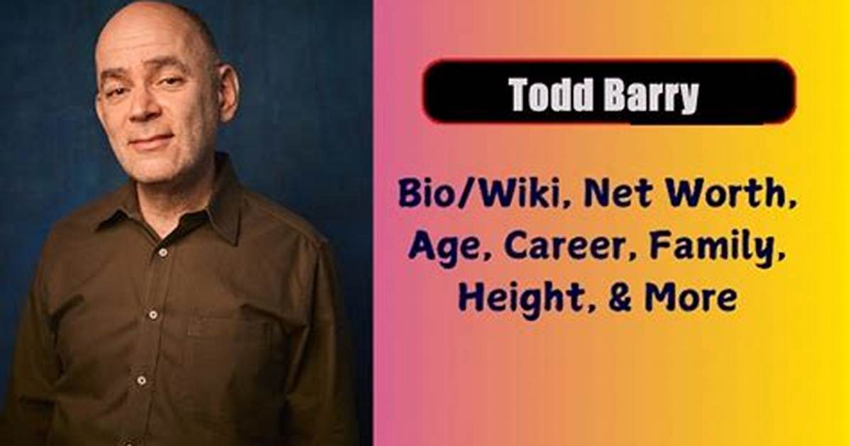 Todd Barry Net Worth, Age, Height, Bio, Birthday, Wiki!