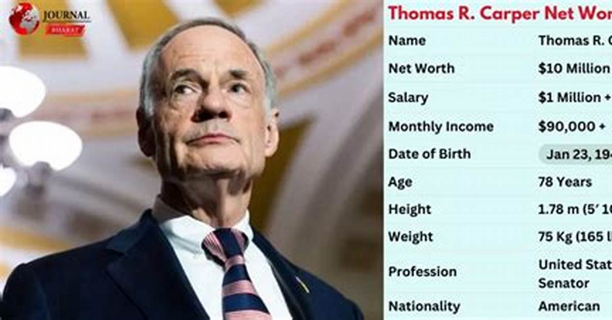 Tom Carper - Net Worth, Age, Height, Birthday, Bio, Wiki!