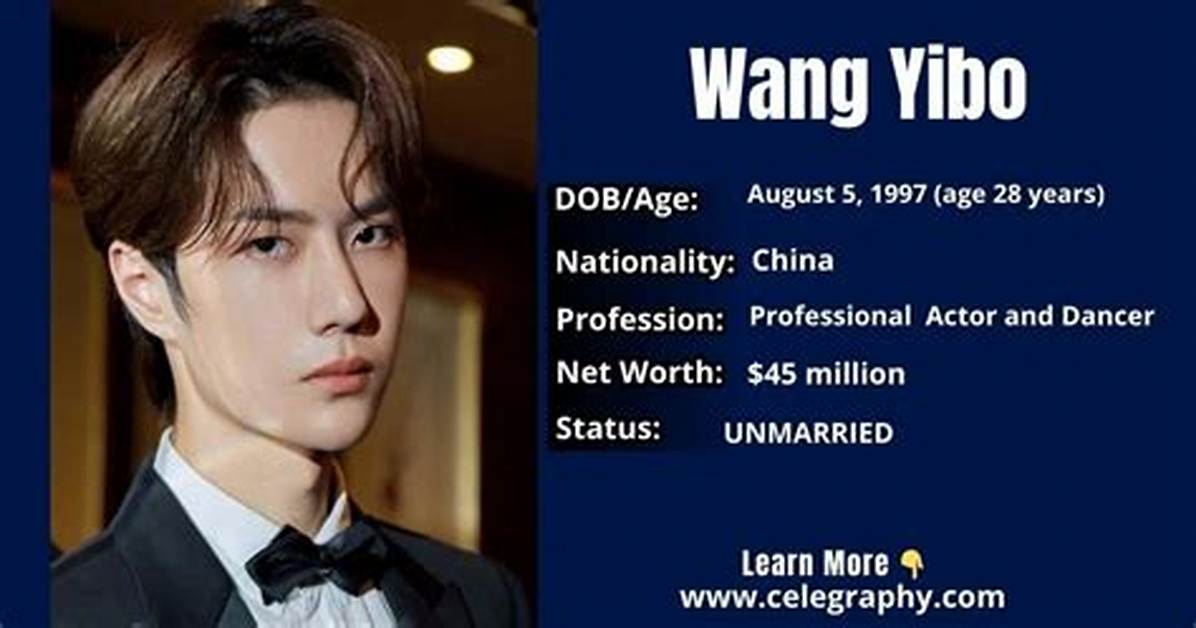 Wang Yibo Net Worth, Age, Height, Bio, Birthday, Wiki!