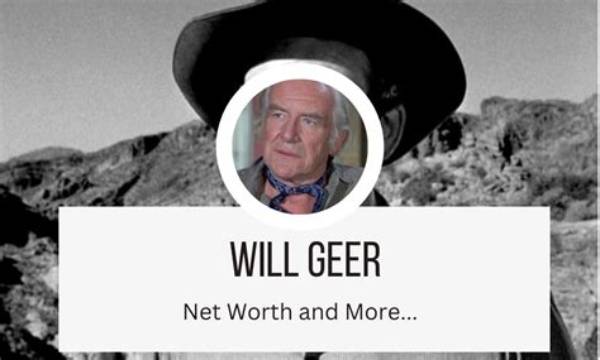 Will Geer Net Worth, Age, Height, Bio, Birthday, Wiki!